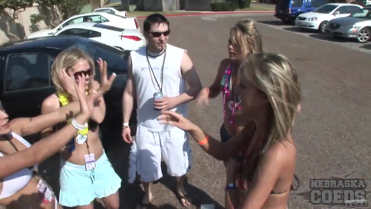 neverbeforeseen Spring Break Party in the Parking Lot - NebraskaCoeds