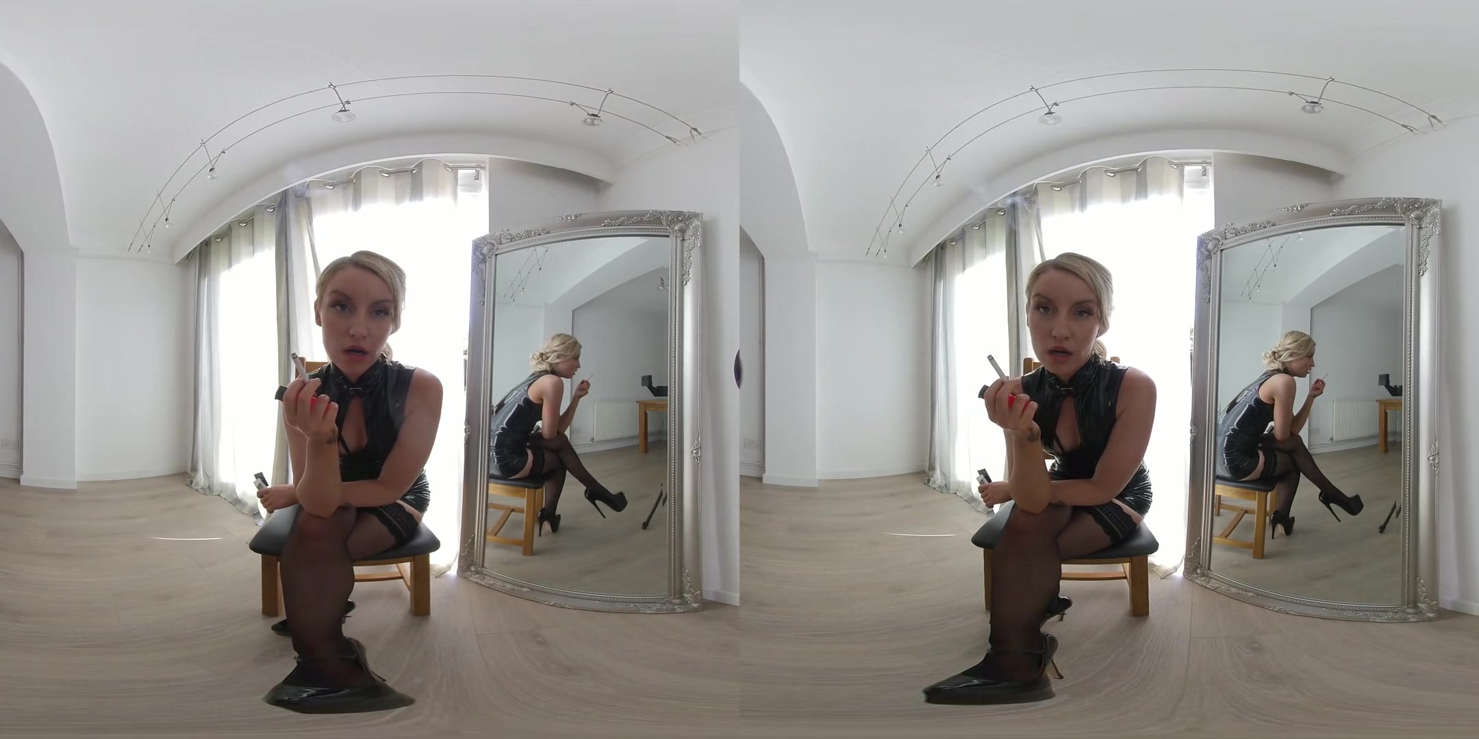 Irish Essie - Smoking in PVC; Blonde Babe Solo Softcore