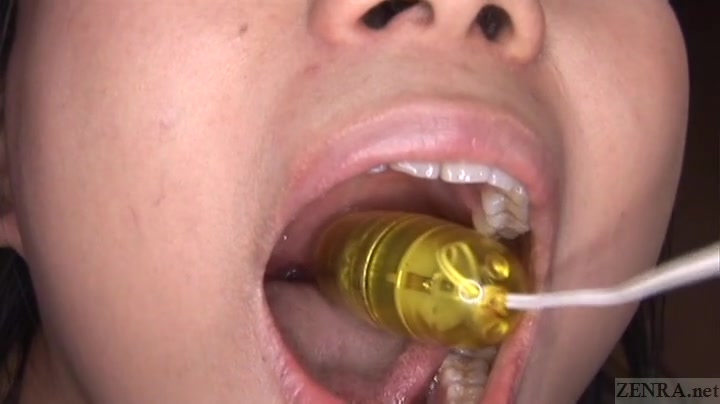 Subtitled CMNF bizarre JAV throat and nipple teasing