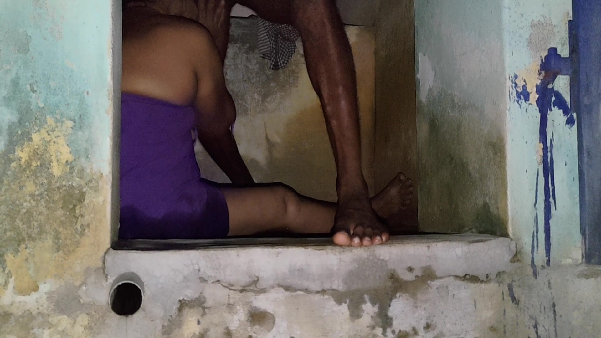 Aunty Was Washing Her Clothes In The Bathroom For Bath I Stroked Her Gently And Had Sex With Her