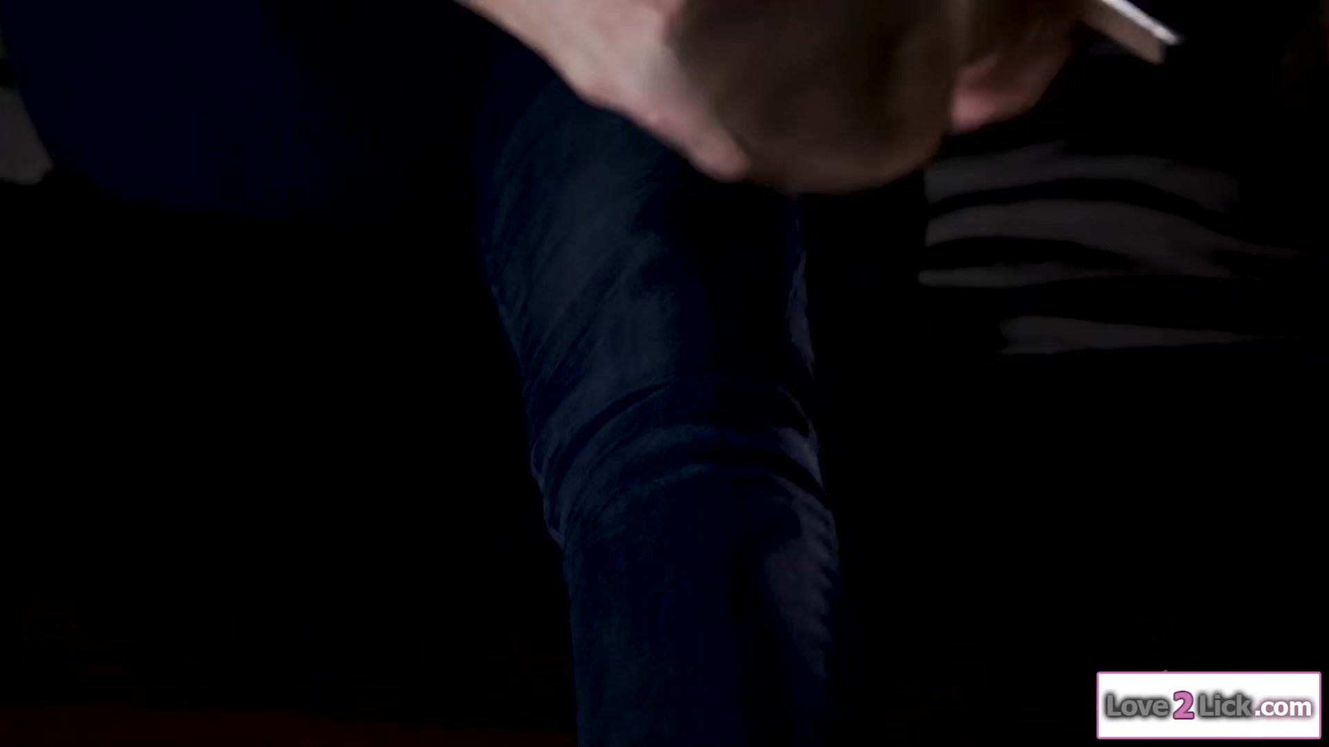 Dominant small tits lesbian cop gets feet sucked and rimmed