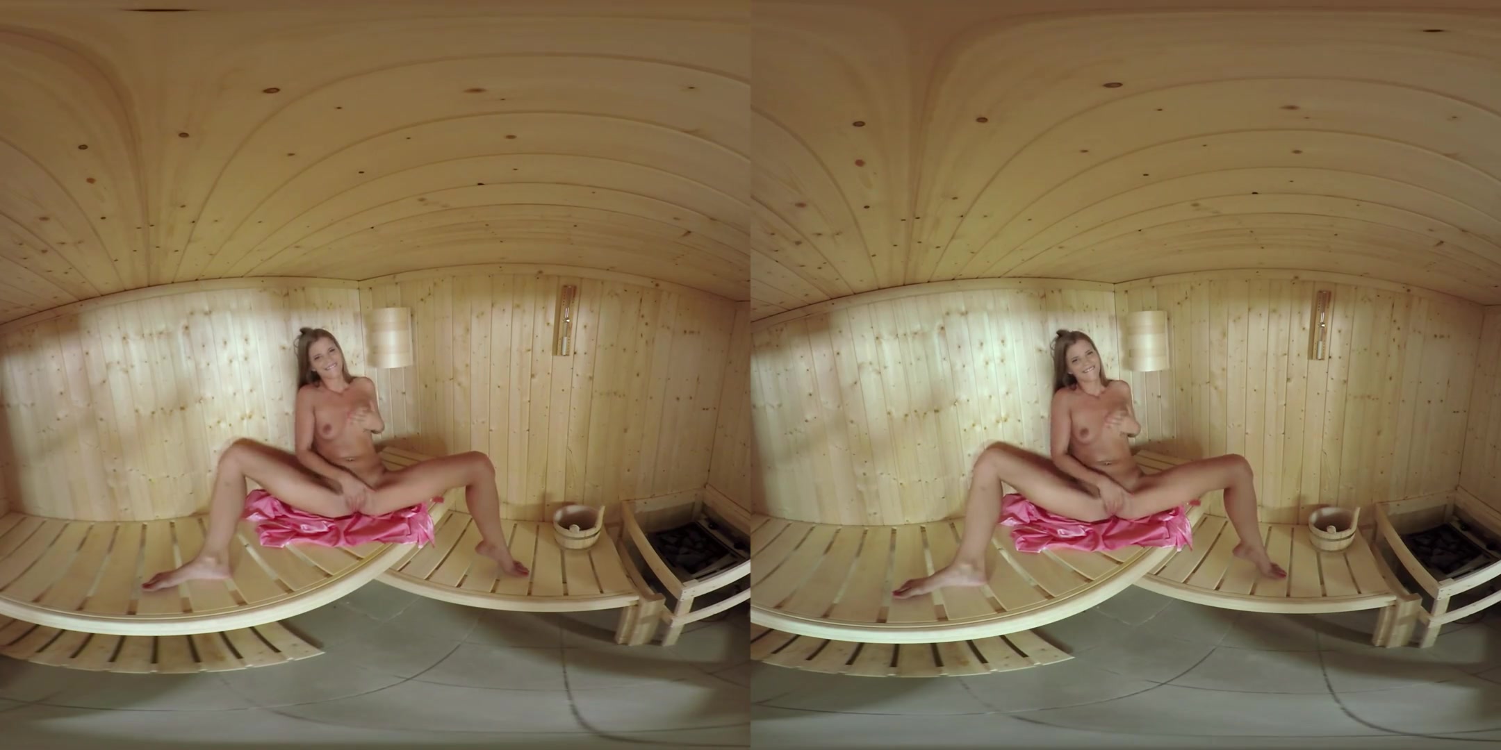 Sara Kay in Sarah Kay Works Up a Sweat in the Sauna - TmwVRNet