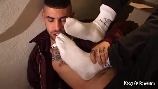 Sneaker socks german master boys cock sucking