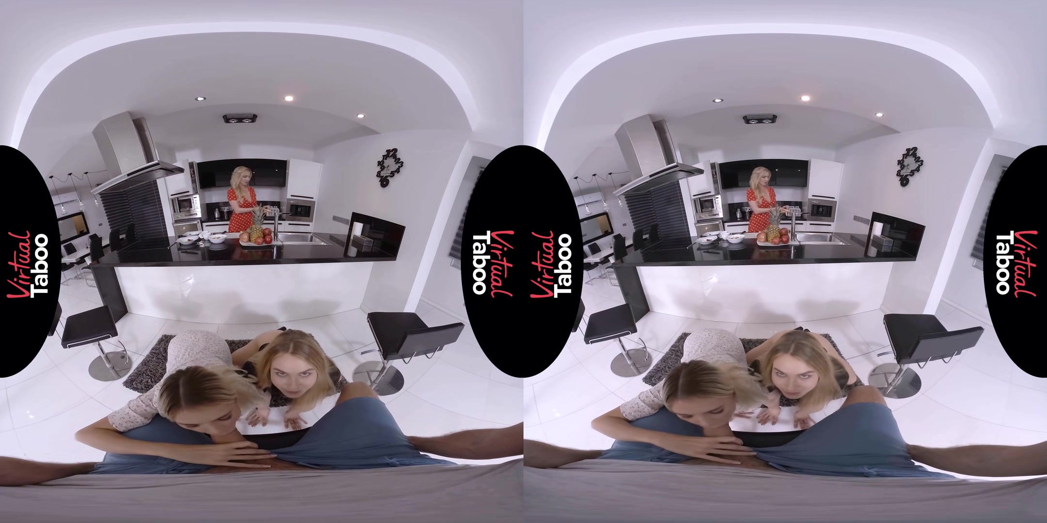Georgie Lyall, Alecia Fox VR Porn: Family Foursome Is Awesome! - VirtualTaboo