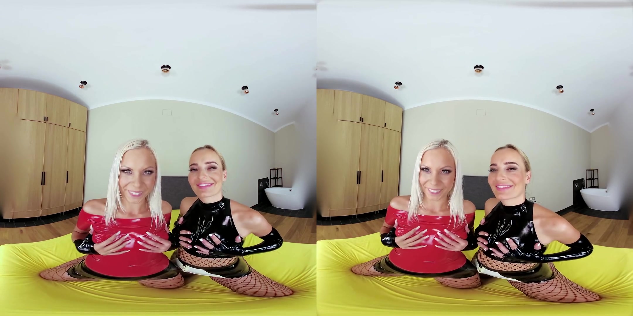Amy Pink & Julia Parker in German Latex Lesbians - CzechVRFetish