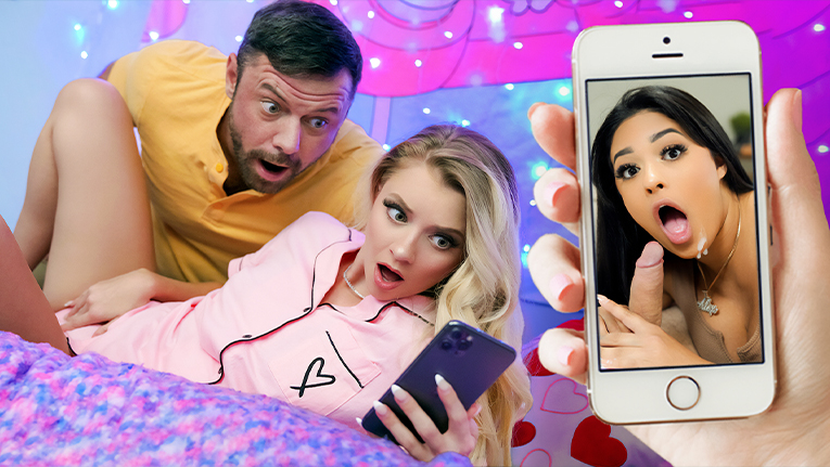 Riley Star & Serena Santos & Preston Parker & Sergeant Miles in Facetime Fuck Buddies - DaughterSwap