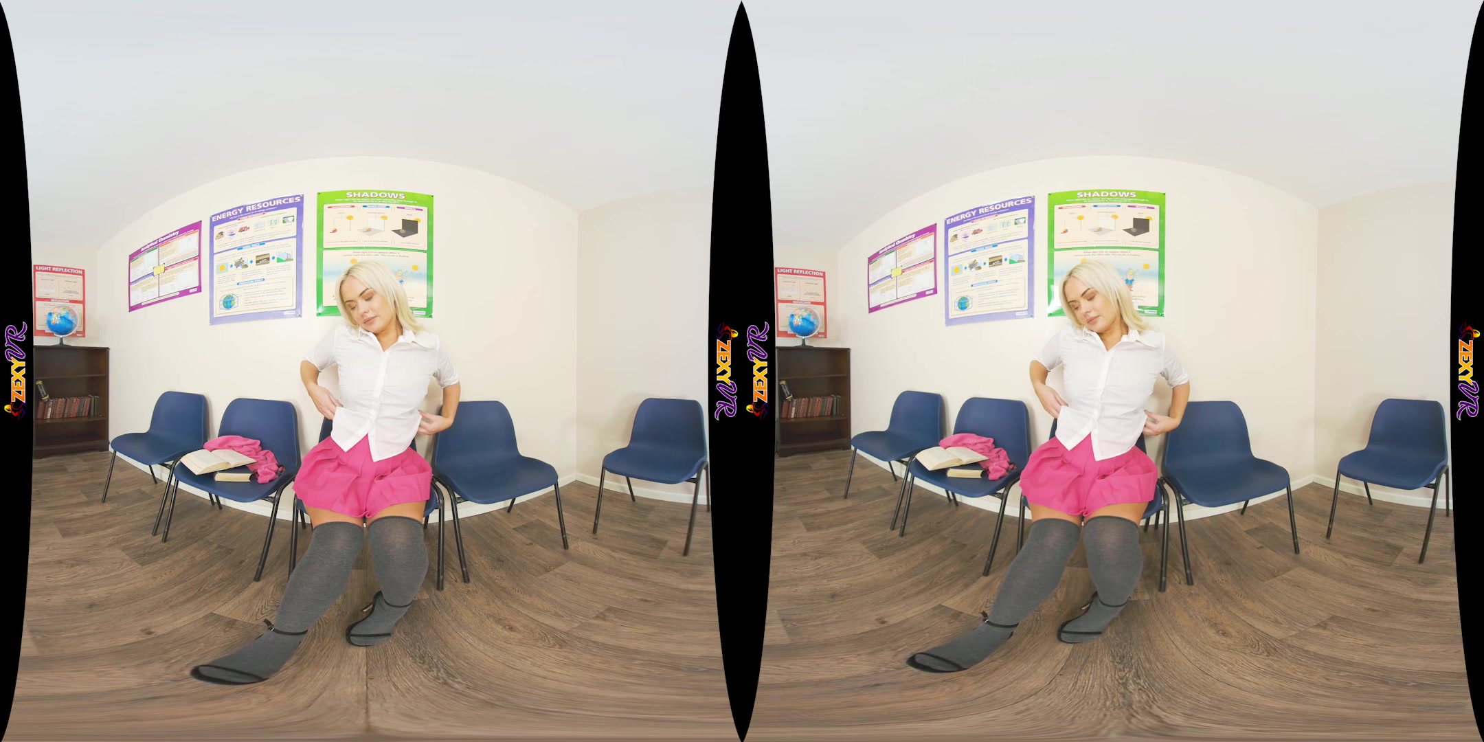 Upskirt Uniform featuring Louise - ZexyVR