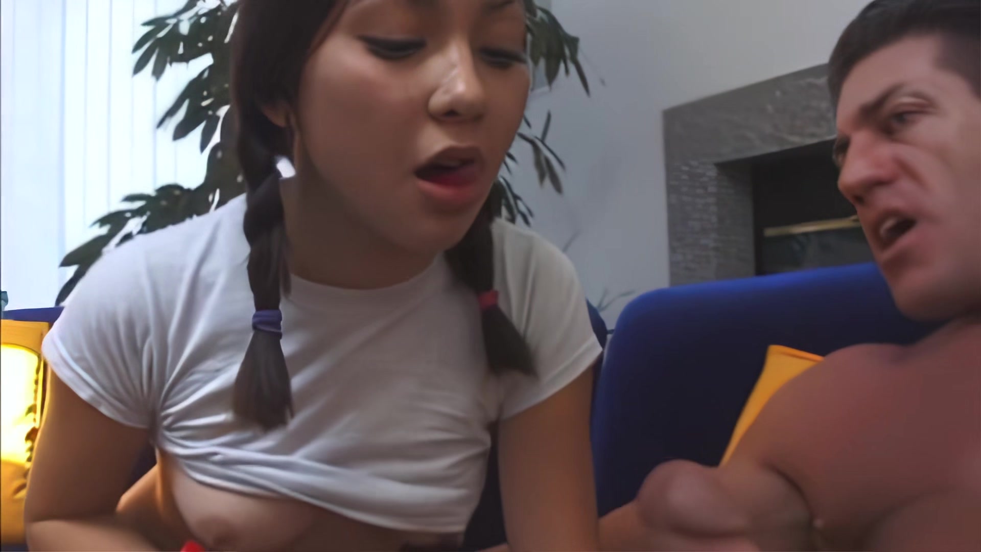 Young Asian Girl Fucks Lee Stone's Huge Cock
