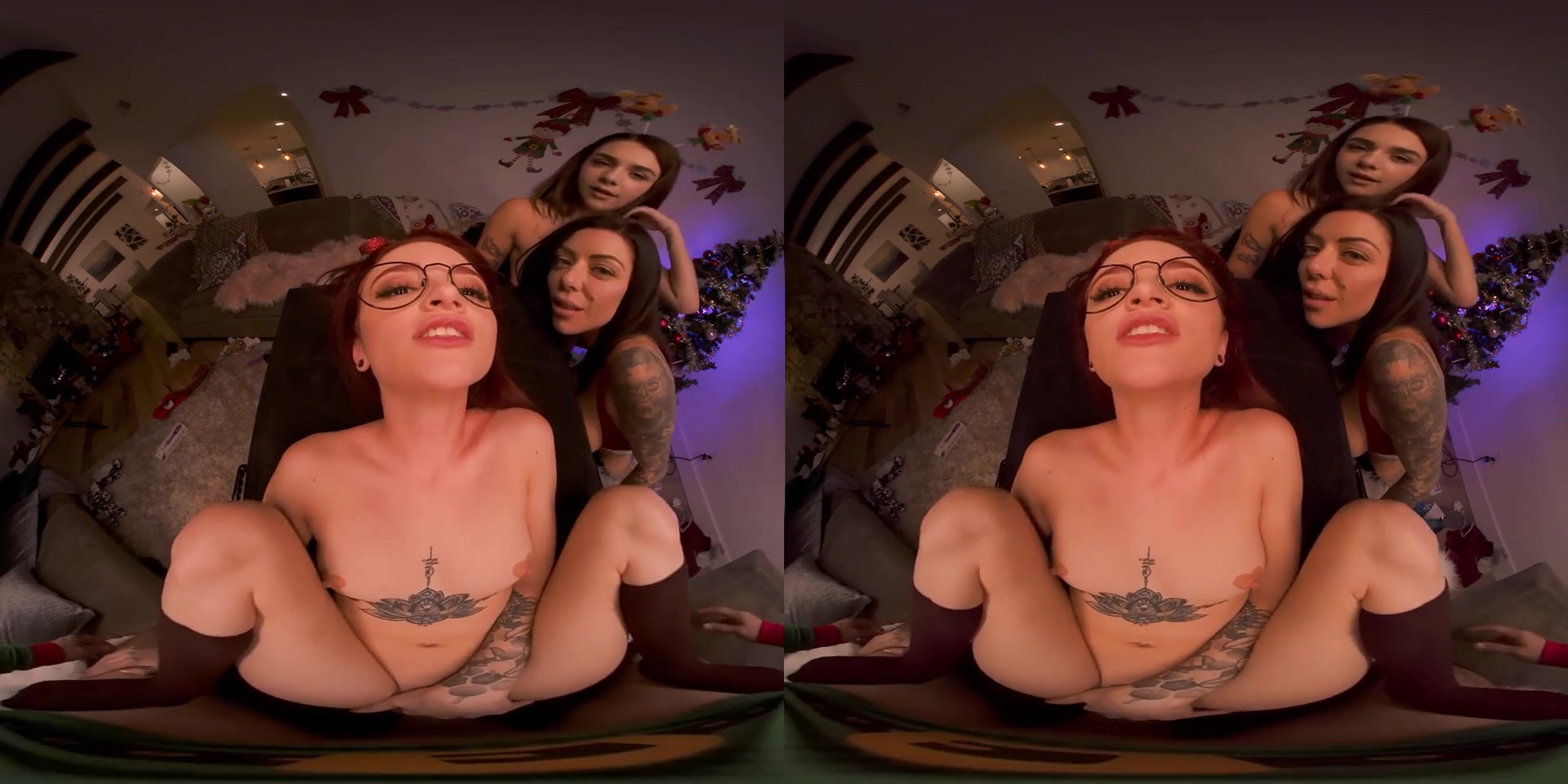 Gabbie Carter & Karma Rx & Lola Fae in Sorority Hookup: Party's On VR Porn Video - VRBangers