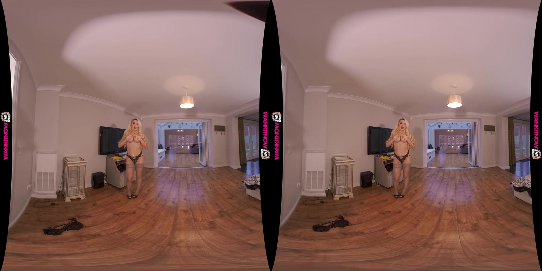 Dirty Little Secret - Big Tit Blonde Solo Striptease