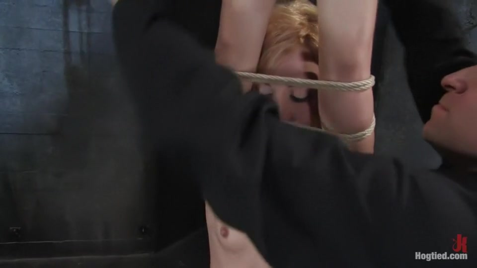 Dylan, new to Hogtied but not to squirting orgasms