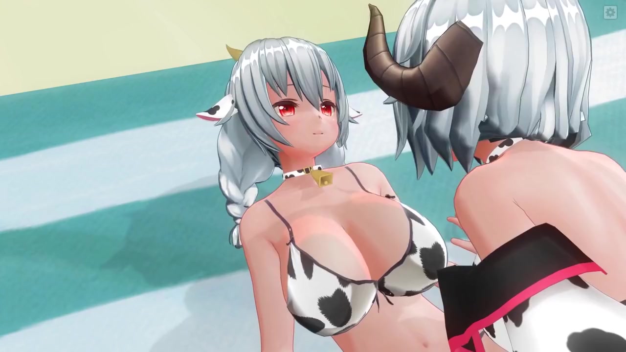 3d Hentai And Hentai 3d In Yuri Cow Girl Fucks Her Girlfriend