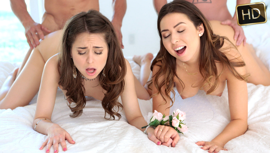 Melissa Moore And Riley Reid in Prom Night - TeamSkeet