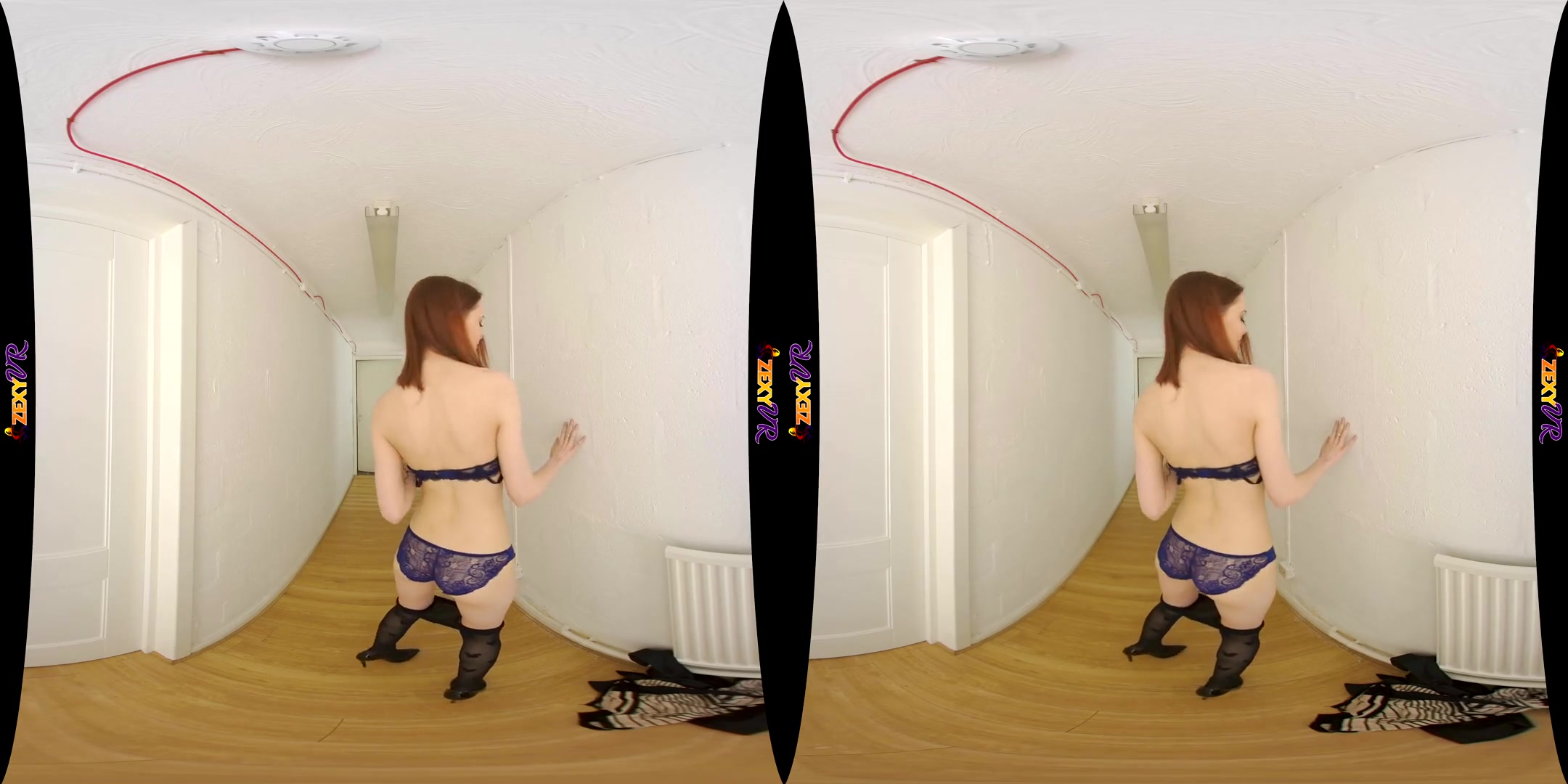 Stockings - Skinny Petite Stockings Shaved Striptease