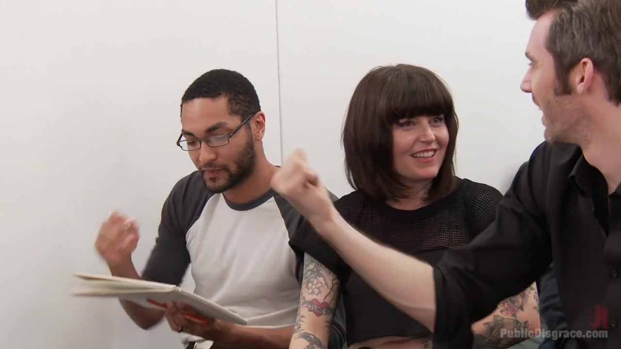 Slutty redhead shocks art students 18+ by taking giant cock in all holes