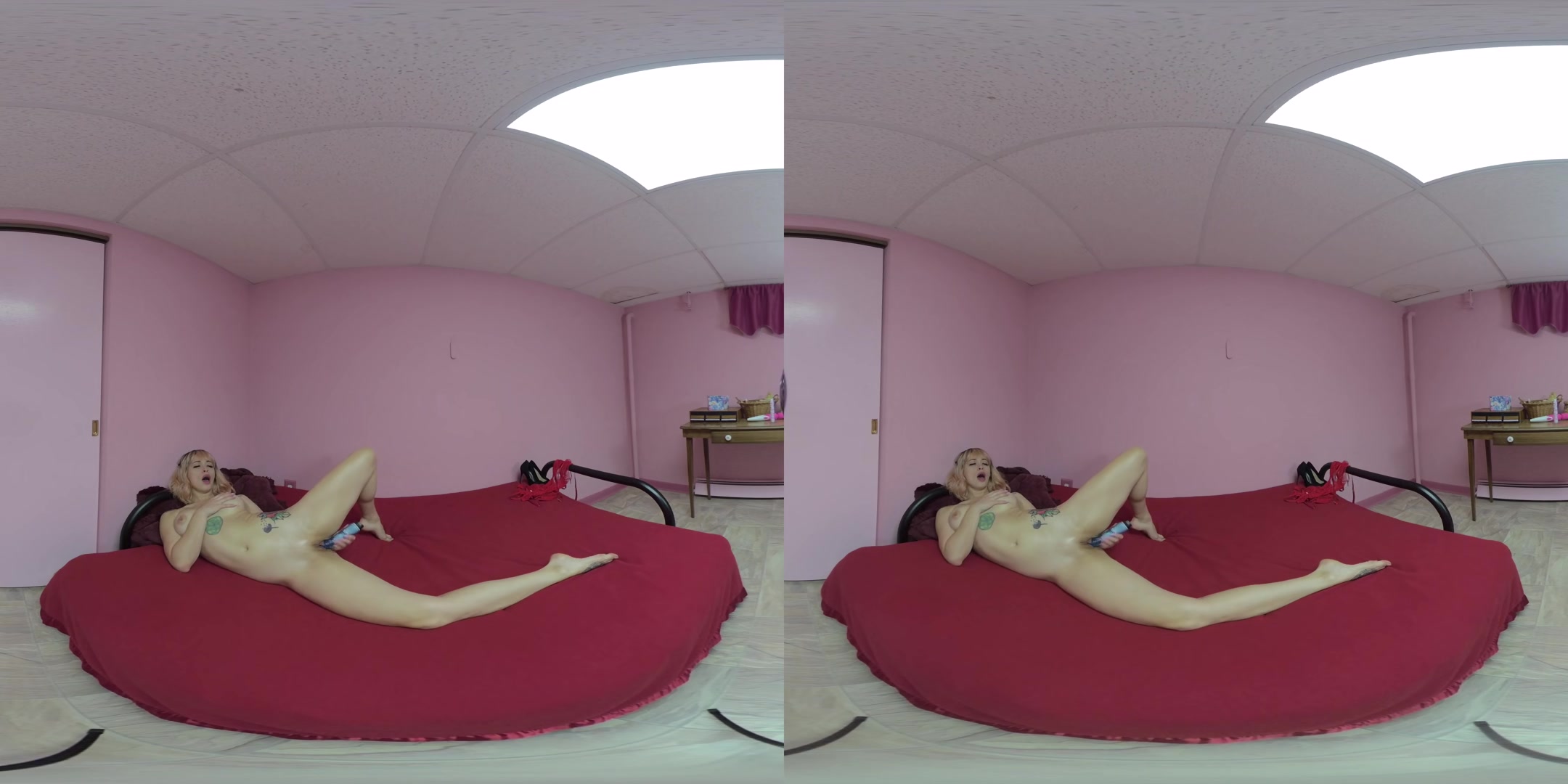 Ashenn Fire Strips Off Her Lingerie To Play With A Dong - ChickPassVR