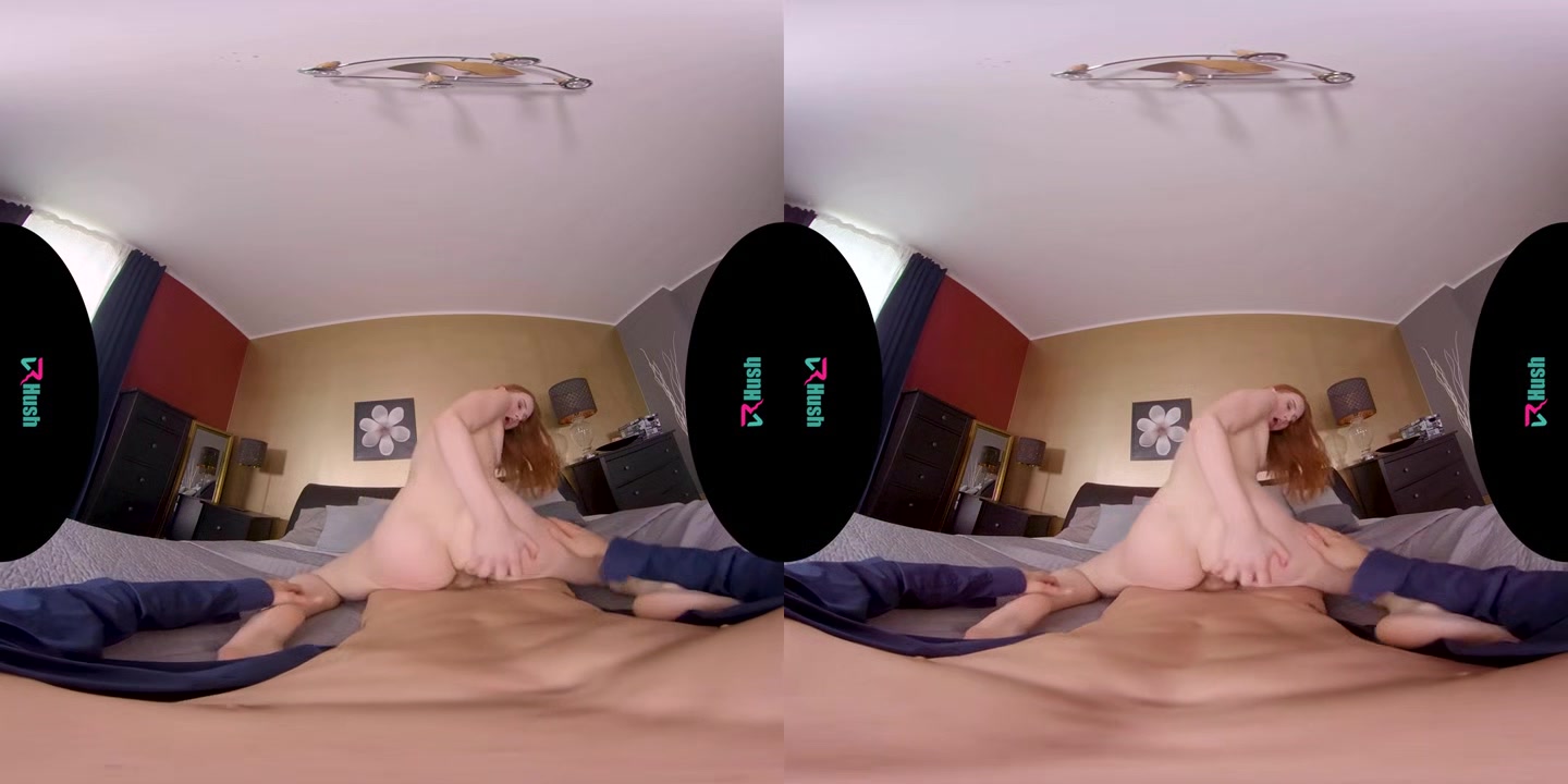 VRHUSH Charlie Red riding her stepfathers big cock in virtual reality