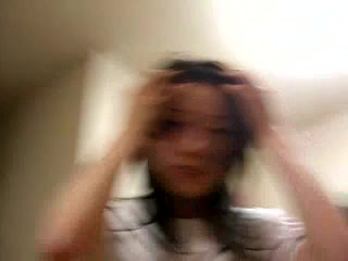 Asian girlfriend having passionate sex on webcam