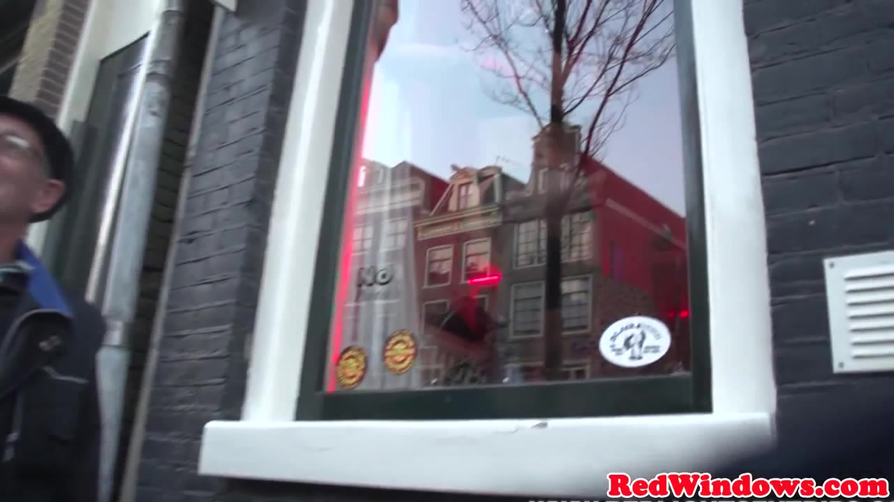 Real dutch hooker doggystyled in stockings