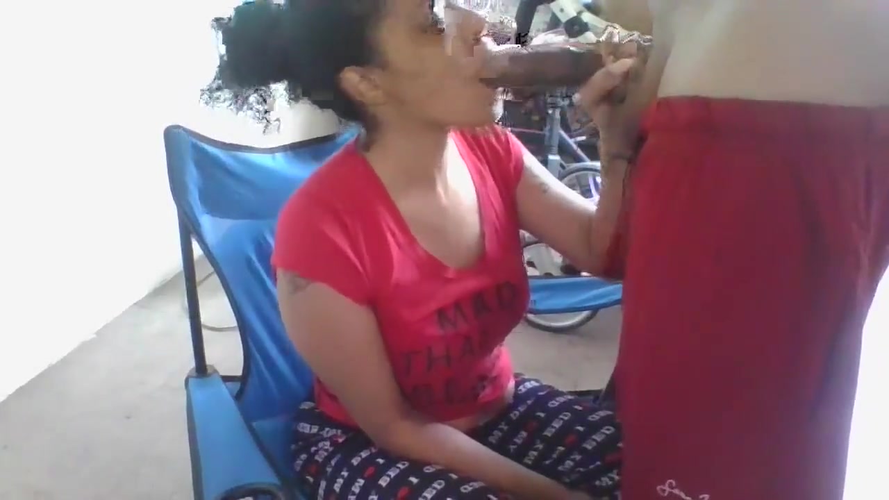 Sucking Dark Brown Cock