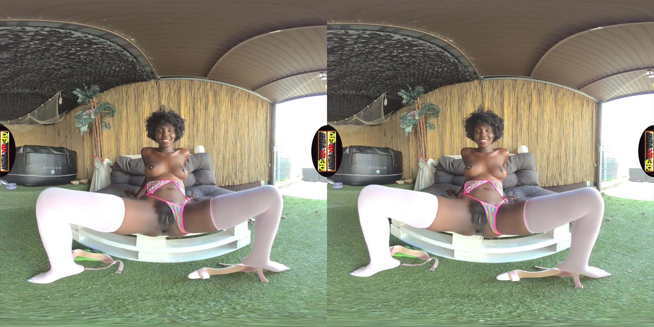 Zawala - Pink Pussy and Black Ass; Ebony Amateur Solo Masturbation