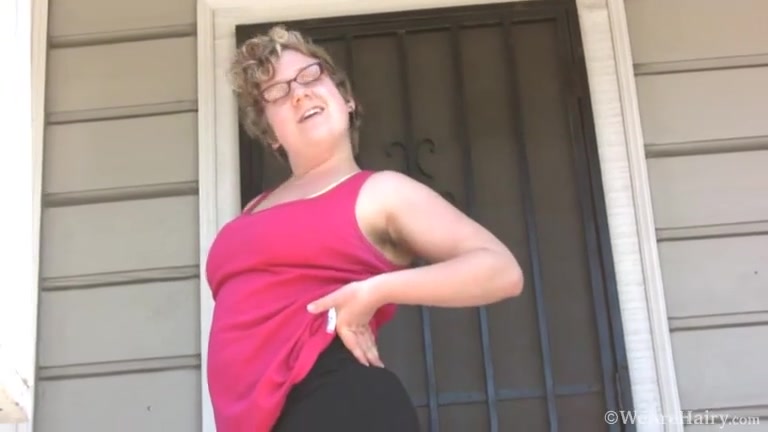 Mona makes herself squeal outside - Compilation - WeAreHairy