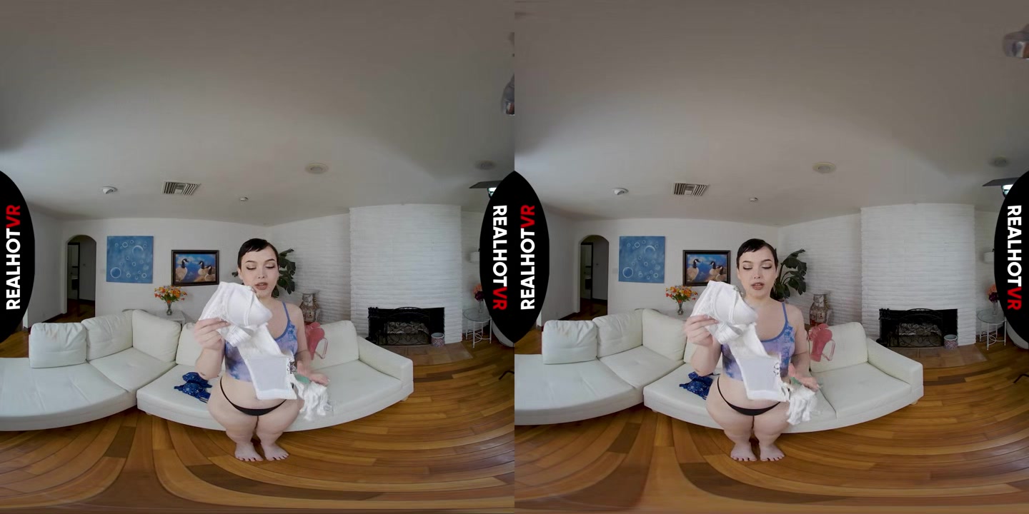 Cum On My Perky Natural Tits While I Try On Sexy Lace Bras & Panties Sets - RealHotVR
