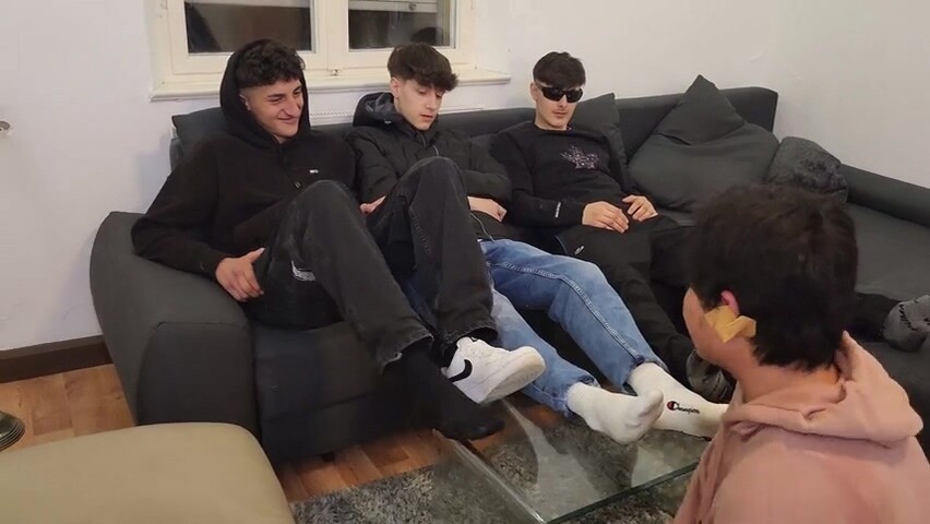 Master sneaker socks feet party