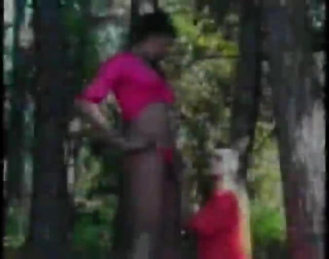 Mutual interracial blowjob outdoors