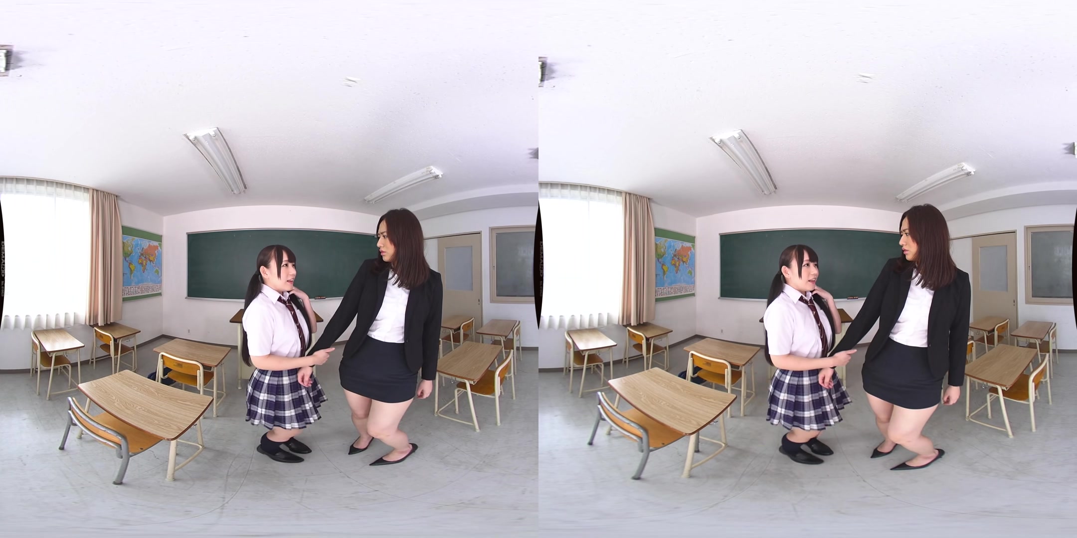 Marie Konishi and Mei Ikura - Our Teacher Is Our Lesbian Pet - SodCreate