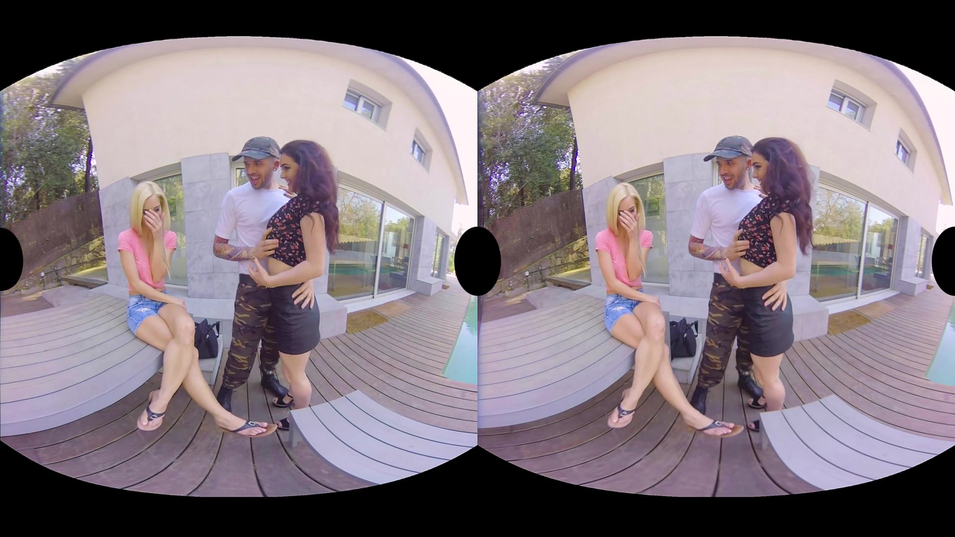 Kevin White Lola Rae Nesty in Army forces day - VirtualRealPorn