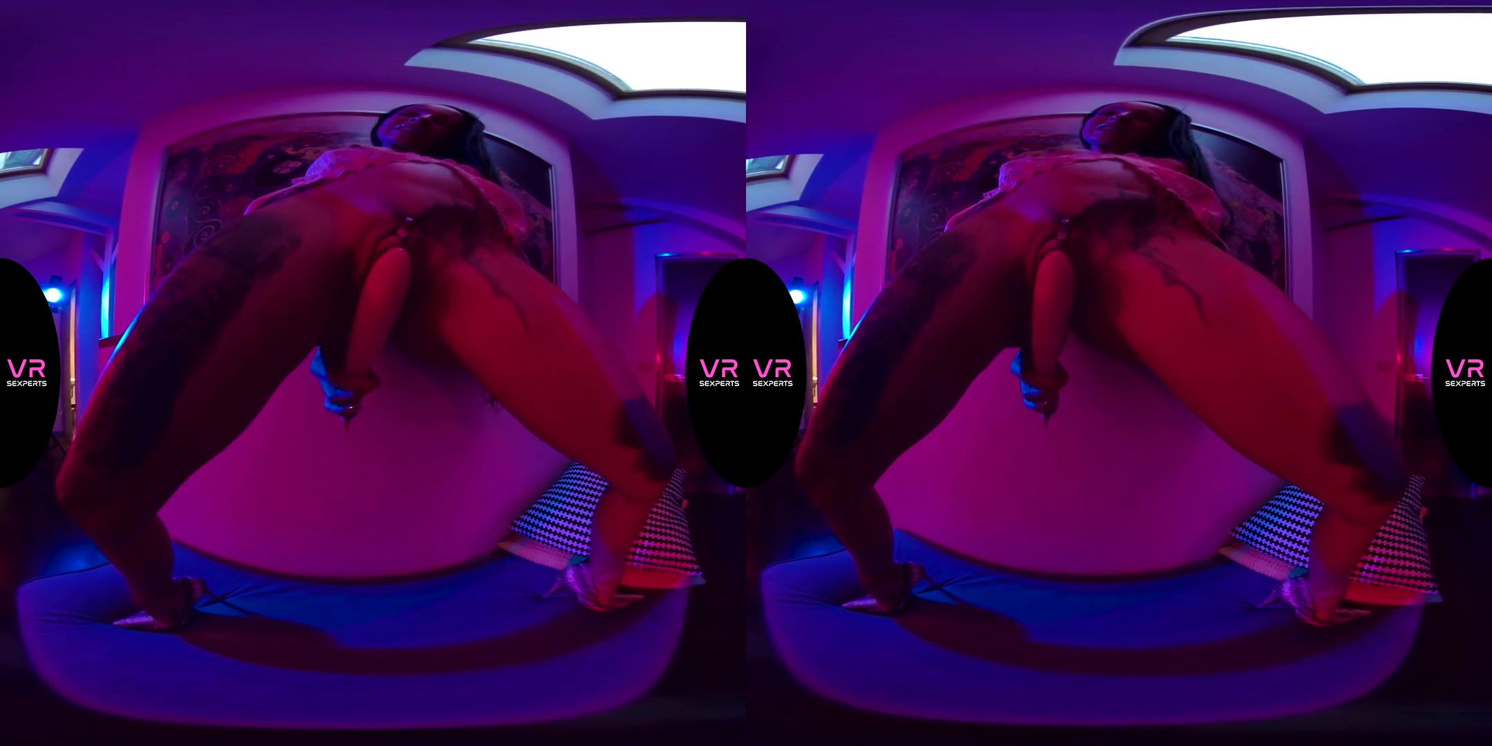 Under The Neon Lights - Horny Stripper Toying