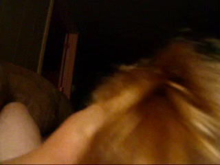 Blonde bitch engulfing my fat meat like it's her last time