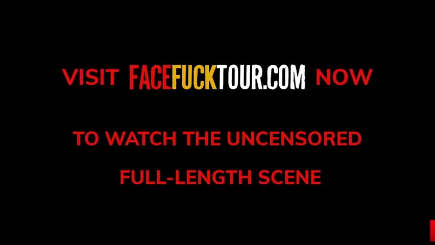 Petite Brunette Euro Slut Throated By Mature Fat Cock
