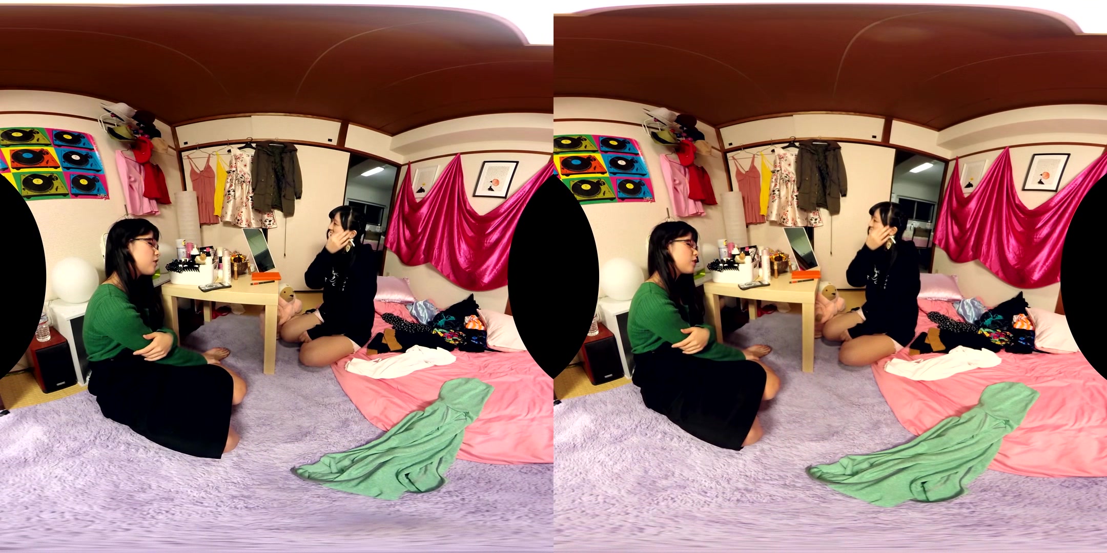 Apartment Days! Always Together; Softcore Japanese Lesbian Non-Nude Girlfriends Flirting