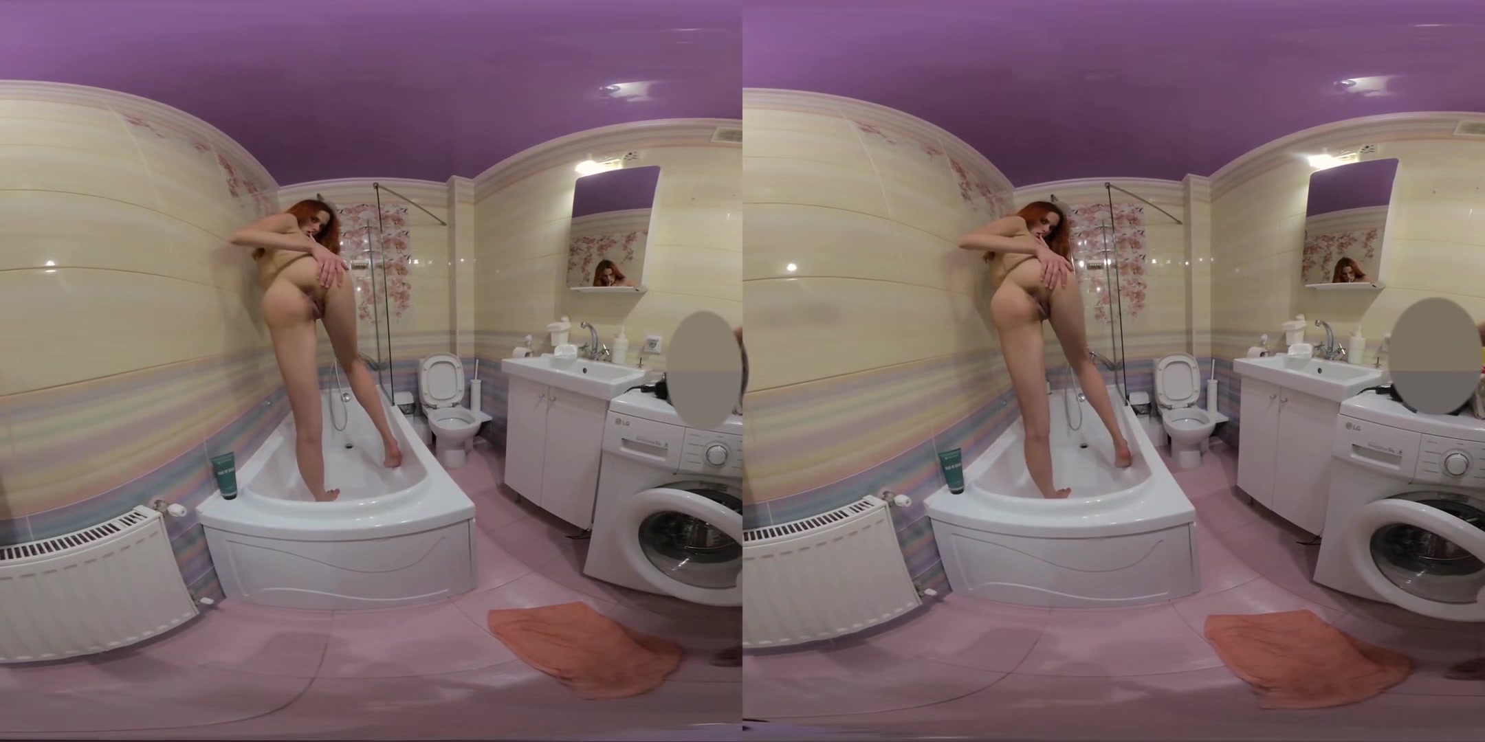 Hot Redhead Teen Anabel P** In Bathroom - Amateur Watersport Voyeur