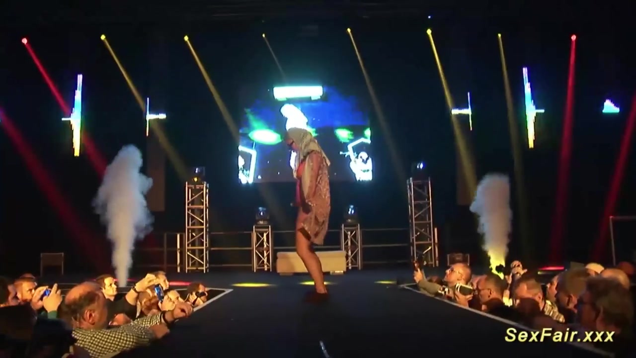 Sexy Strip Show on Public Stage