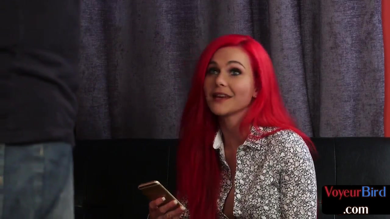 Redhead enjoys secretly filming roommates jerkoff