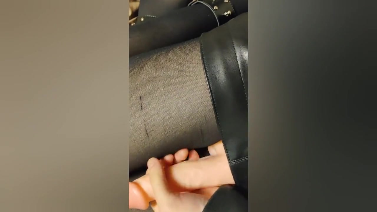 Leather Female Masturbation Blowjob Ejaculation Skirt Crossdresser Femboy Dildo Footjob Japanese