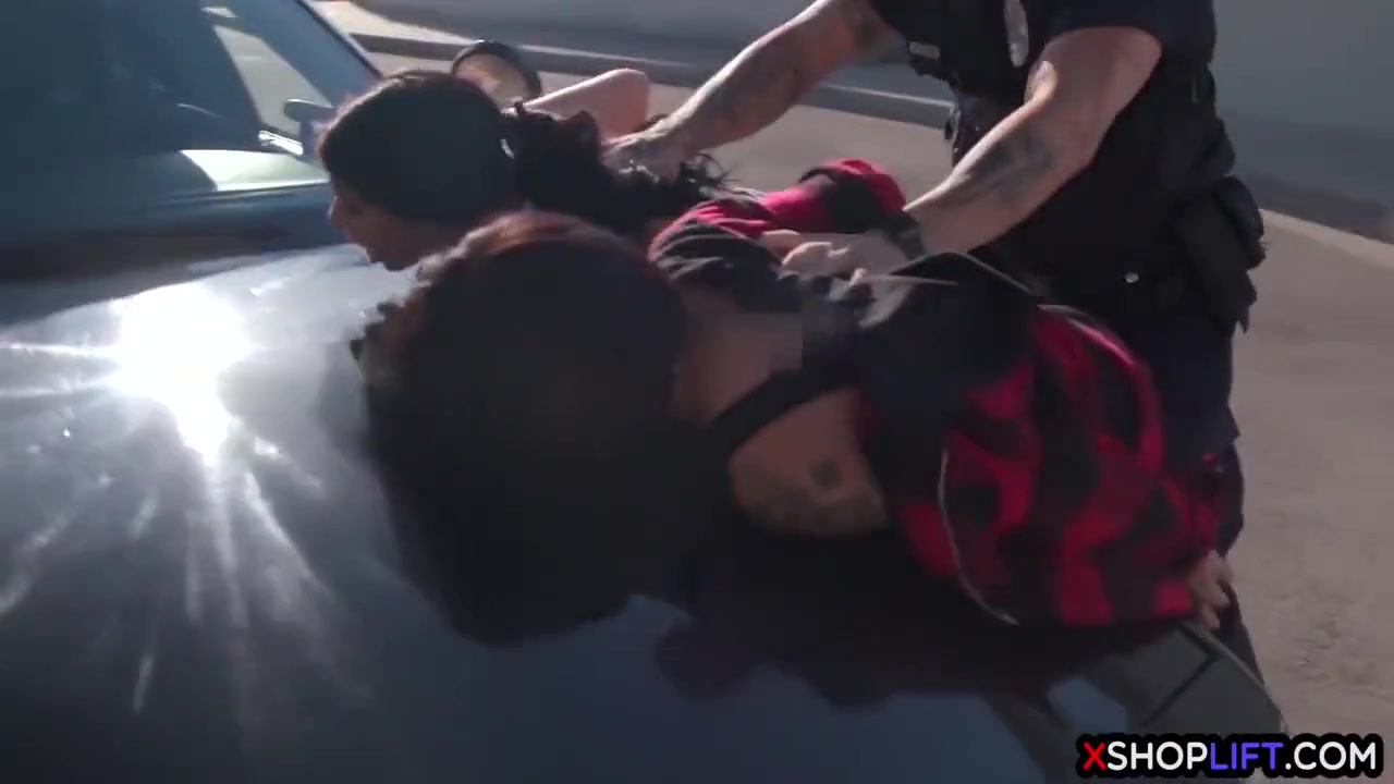 Huge Officer Banged Two Hot Babes Because Of Felony