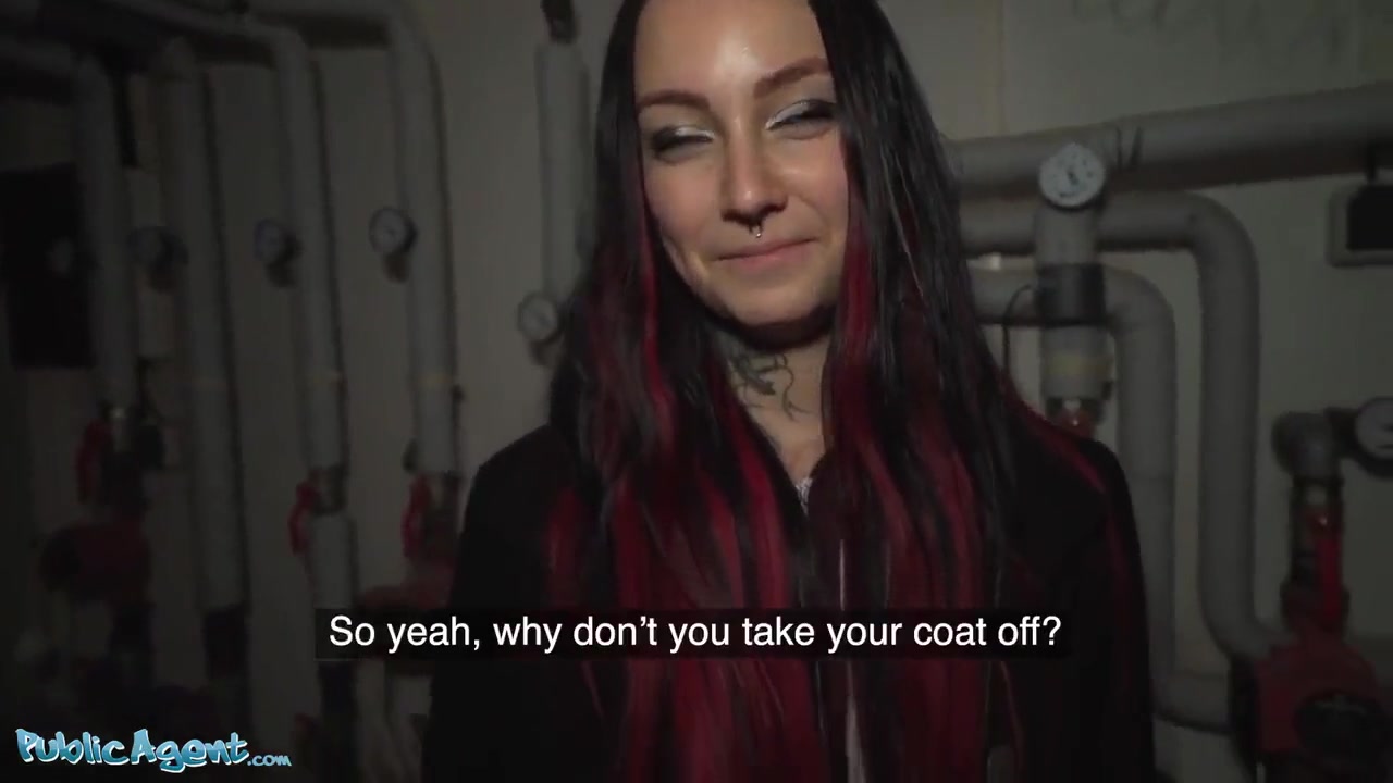 Skinny Emo Chick Takes Cash For Quick Fuck