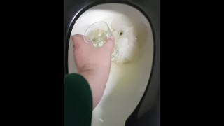Gagging on dirty pee water
