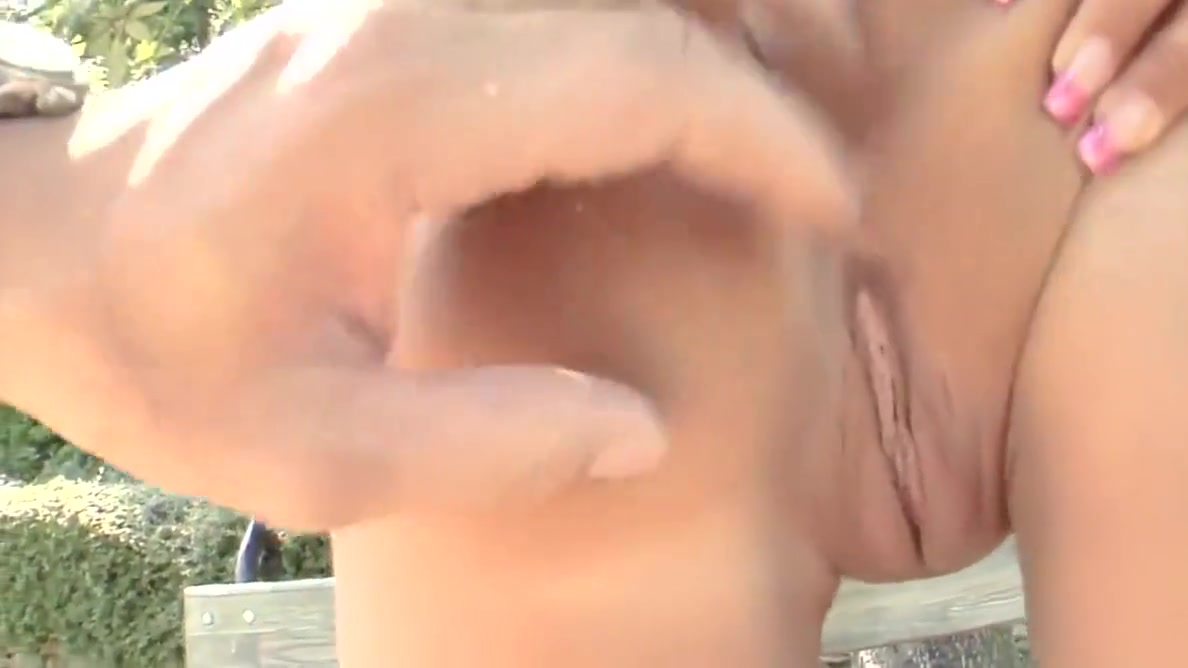 3some Loving Babe Licked And Fucked Outdoor By Horny Guys