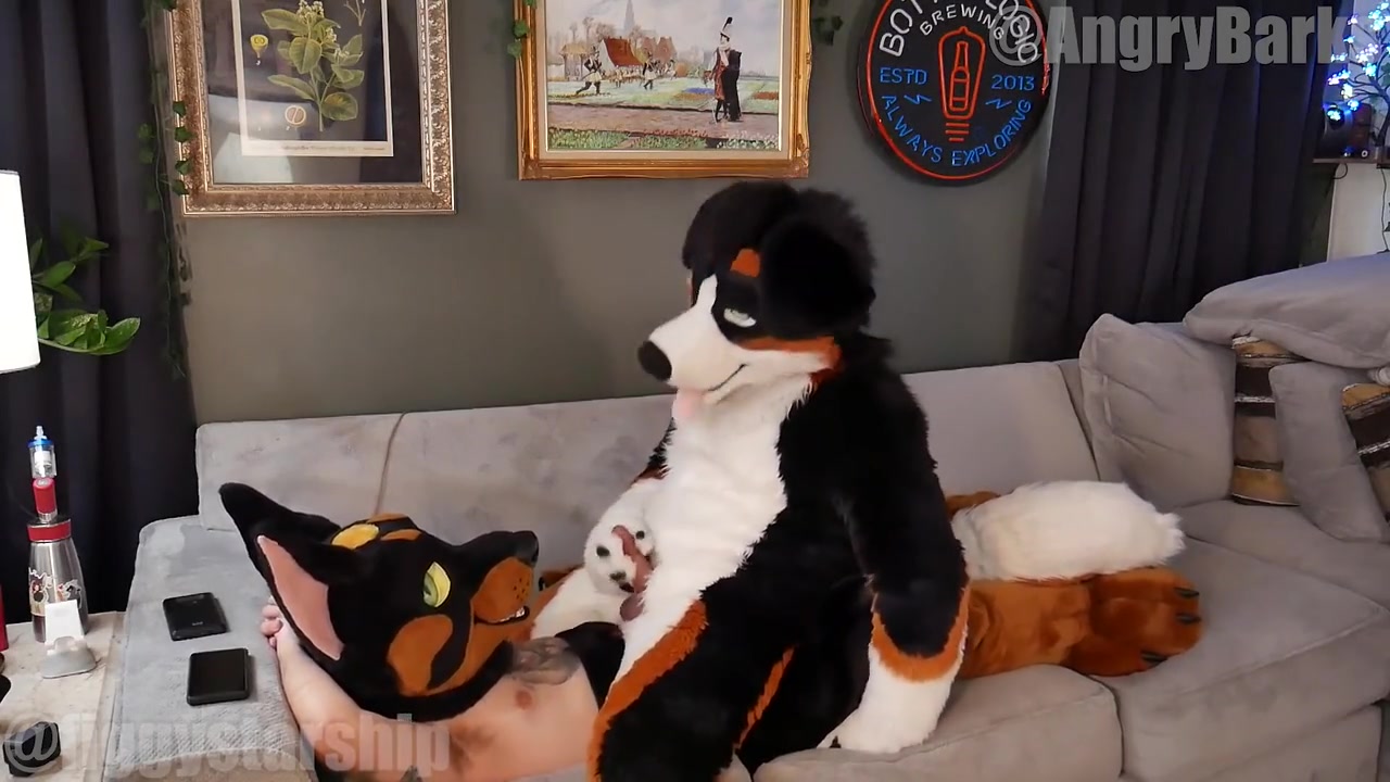 Horny Fursuiters Frotting Rubbing Paws And Fucking