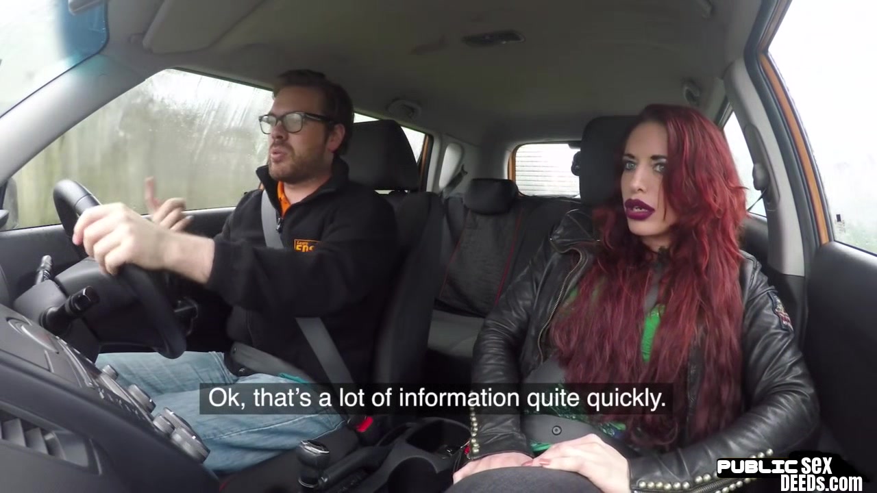 Redhead brit publicly fucks dring instructor