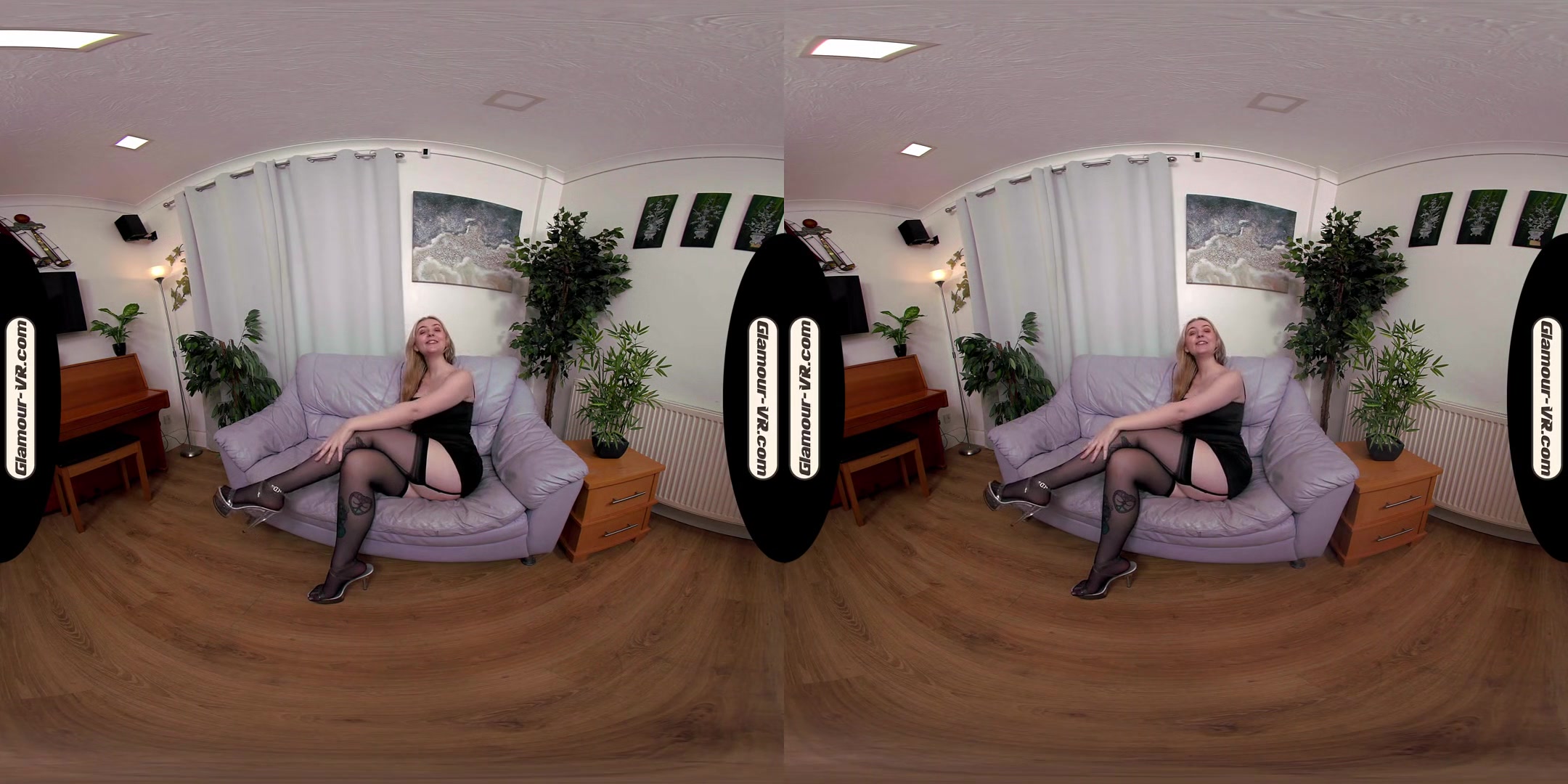 Em Yang In Little Black Dress & Black Stockings With Special Tease Treat For You - 8k Vr