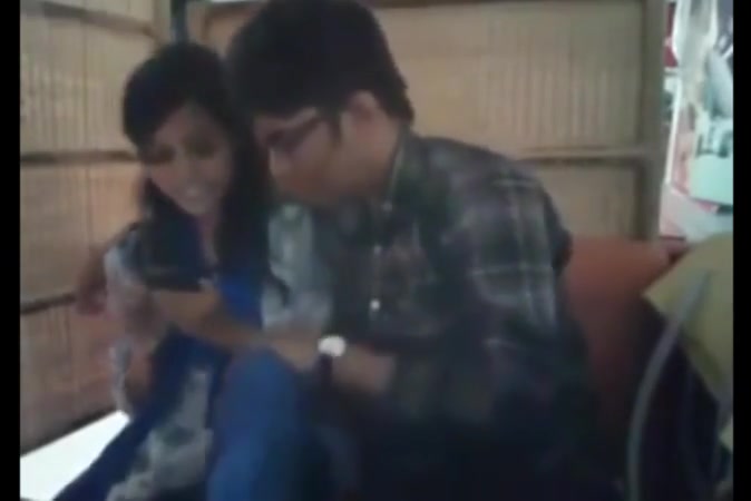 Bangladeshi bf gf in restaurant 4-full