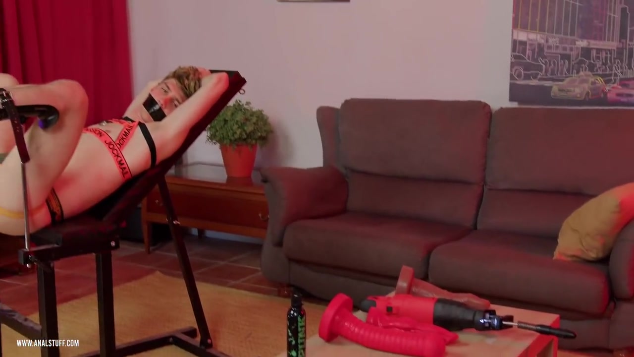 Used As A Slut. She Stuffs Everything Up My Ass Including A Drilling Machine With A Dildo