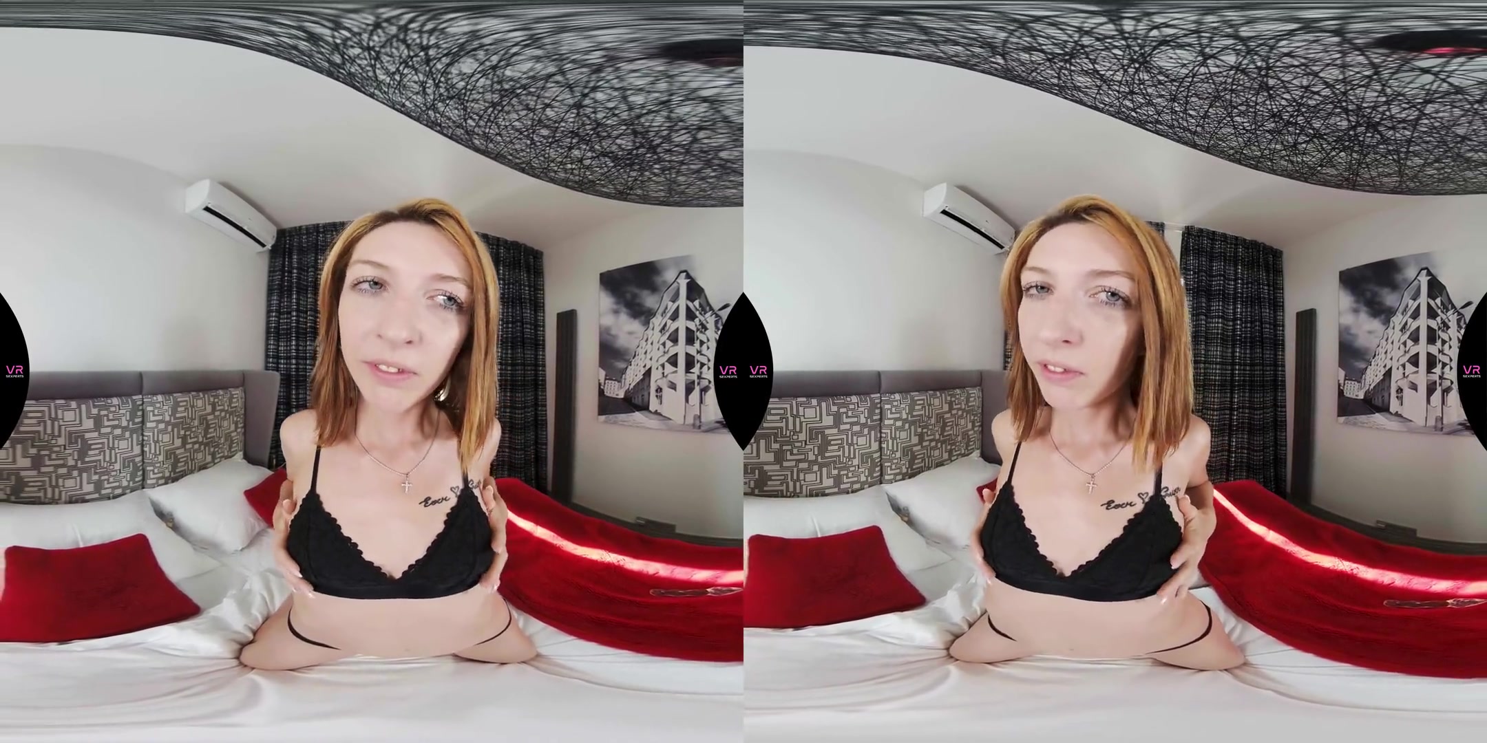 Redhead Amateur Channel Kiss Plays With Glass Dildo