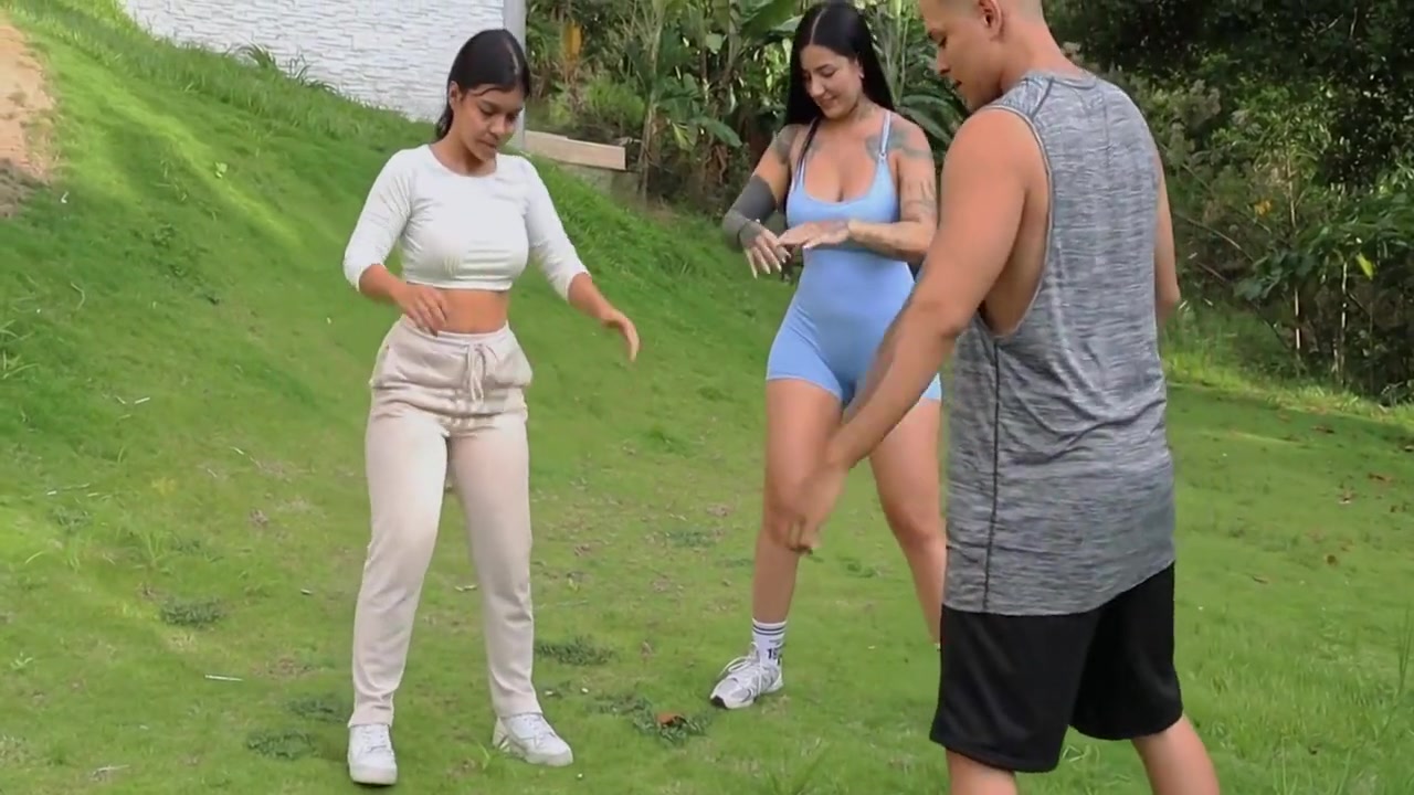 Workout Routine Ends In Hot Sex With A Tattooed Latina 10 Min - Dilan Clavijo, La Rola And Camila Henao